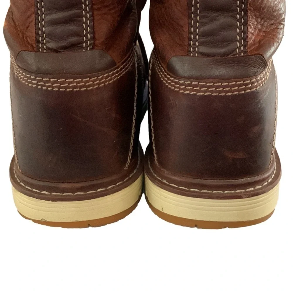 Keen Mens Utility Boots, Size US- 9EE EUR- 42, Gingerbread Brown Leather - Picture 5 of 9